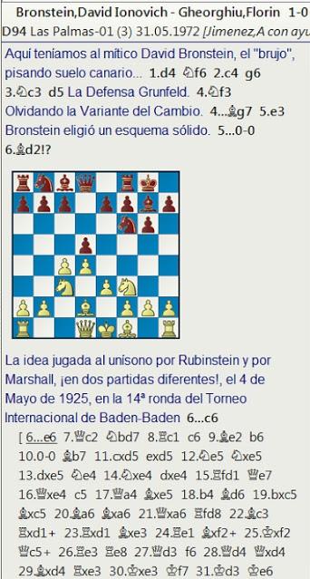 Grandes combates canarios (2) - Bronstein vs Gheorghiu, Las Palmas (3) 1972