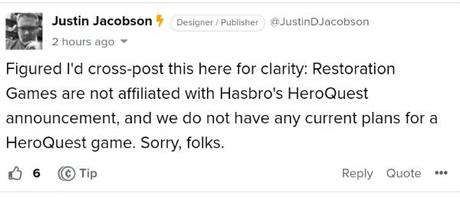 HeroQuest: Avalon Hill, Hasbro Hasbro Pulse, HasLab y Restoration Games