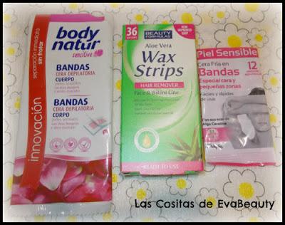 Bandas de cera depilatoria terminadas Bandas de cera depilatoria Body Natur, Beauty Formulas y Deliplús