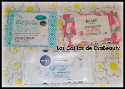 Toallitas desmaquillantes terminadas Toallitas desmaquillantes Primark, Bonté y Nivea