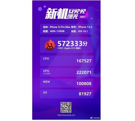 El rendimiento del iPhone 12 Pro Max podría ser decepcionante