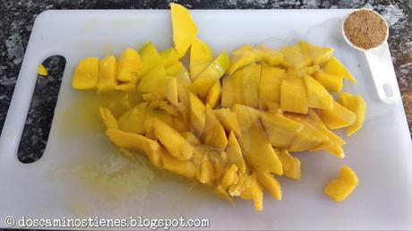 (Receta) Salsa de mango habanero (Receta) Salsa de mango habanero