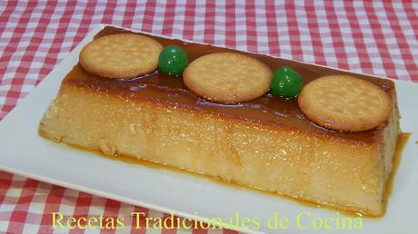 Receta de flan de galleta un postre muy bueno, fácil y económico