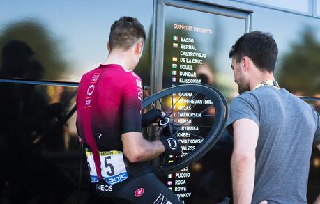Ineos Team no utiliza en el Tour sus ruedas de contrarreloj Shimano