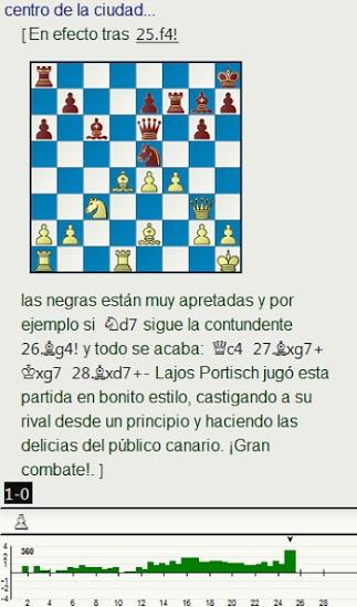 Grandes combates canarios (4) - Portisch vs Benko, Las Palmas (5) 1972