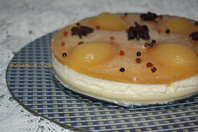 Manjar blanco con gelatina de peras