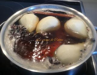 Manjar blanco con gelatina de peras