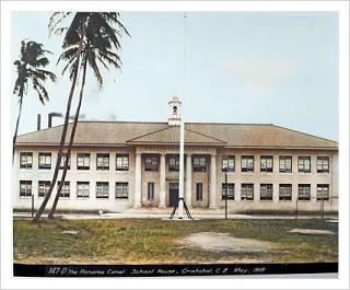 Cristóbal High School en 1938, hoy Colegio José Guardia, Ciudad de Colón.