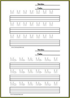 Aprendo a leer y a escribir. La M Aprendo a leer y a escribir. La M