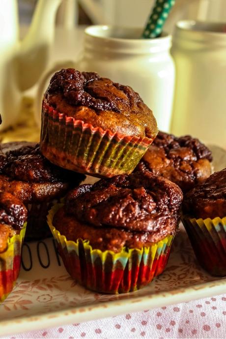 Nutella, Banana & Nuts Muffins