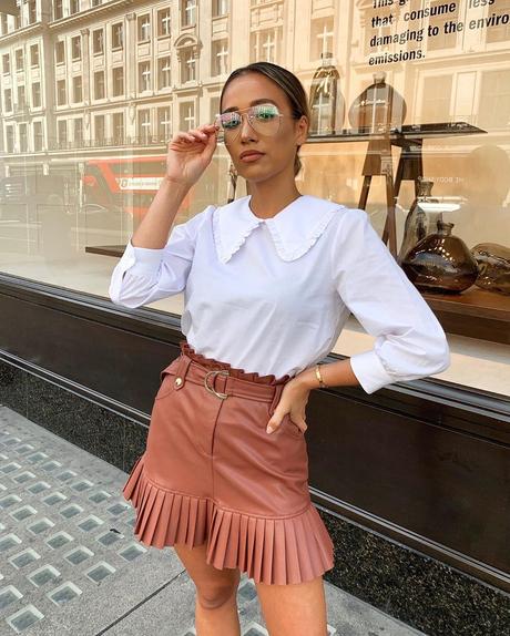 Falda Pantalon Rosa Zara