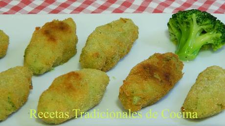 Croquetas de brócoli muy cremosas y rebozado super crujiente (Receta de aprovechamiento)