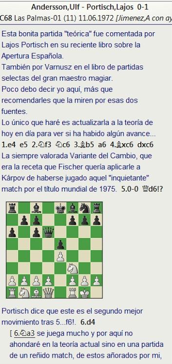 Grandes combates canarios (7) - Andersson vs Portisch, Las Palmas (11) 1972