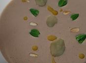 Crema fría negro frutos secos