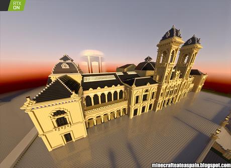 Minecrafteate en RTX, Nº23: Replica del Ayuntamiento de San Sebastian, España.