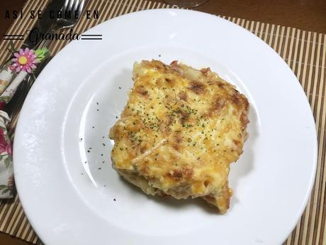 Pasta con bechamel de tomate Pasta con bechamel de tomate