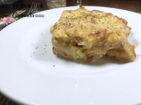 Pasta con bechamel de tomate Pasta con bechamel de tomate