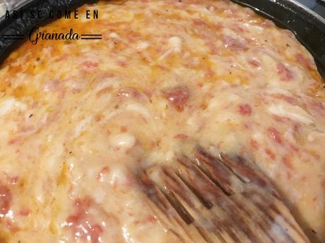 Pasta con bechamel de tomate Pasta con bechamel de tomate