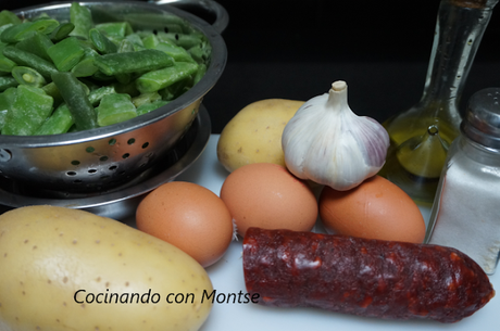 Judías verdes con patatas y chorizo