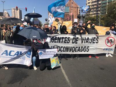 Movilización de Agentes de Viaje en Córdoba, Argentina