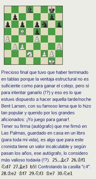 Grandes combates canarios (8) - Larsen vs Smyslov, Las Palmas (12) 1972 Grandes combates canarios (8) - Larsen vs Smyslov, Las Palmas (12) 1972