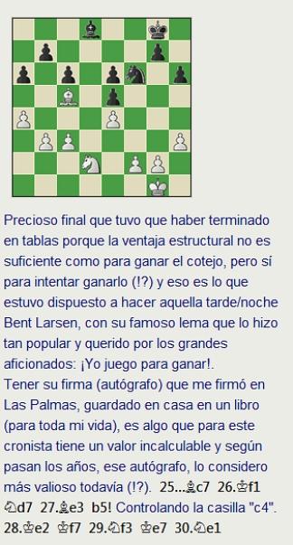 Grandes combates canarios (8) - Larsen vs Smyslov, Las Palmas (12) 1972