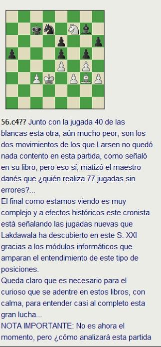 Grandes combates canarios (8) - Larsen vs Smyslov, Las Palmas (12) 1972