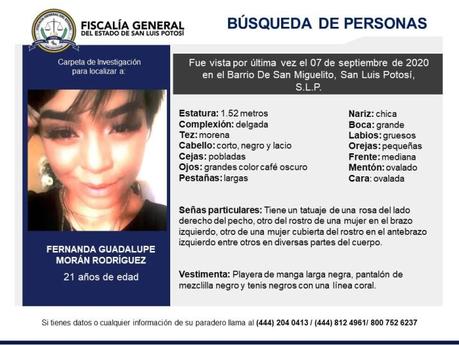 Buscan a Fernanda, desapareció en el Barrio de San Miguelito