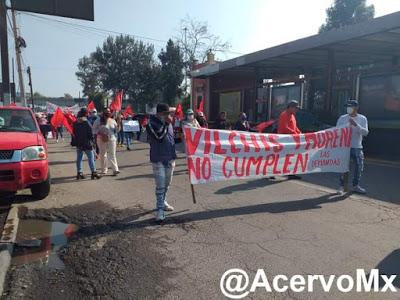 MIL ANTORCHISTAS SE MANIFIESTAN POR EL ABANDONO Y MAL GOBIERNO DEL PRESIDENTE MUNICIPAL FERNANDO VILCHIS EN ECATEPEC