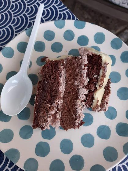 TARTA DE CHOCOLATE Y BROWNIE CON CHOCOLATE BLANCO