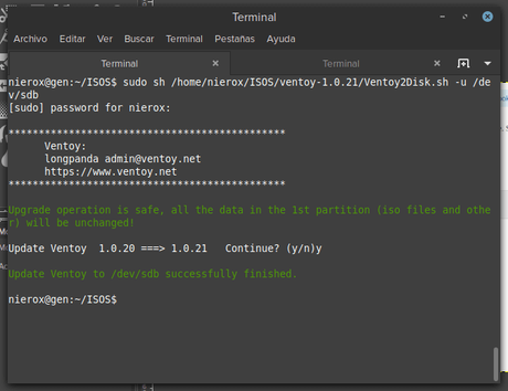 Ventoy, crear un live USB para ejecutar imágenes ISO Ventoy, crear un live USB para ejecutar imágenes ISO