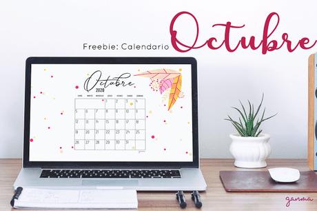 Freebie: calendario Octubre 2020