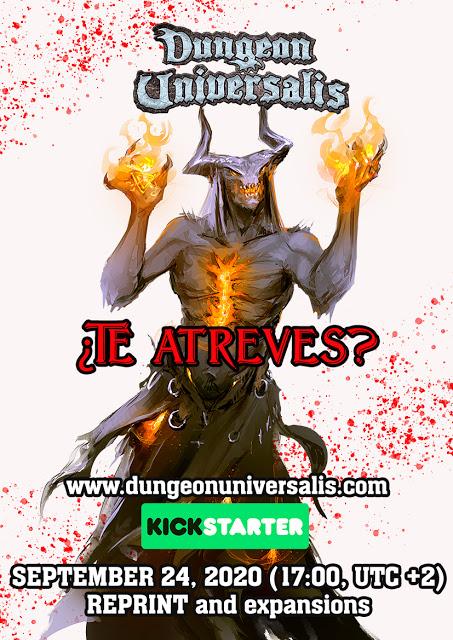 Campaña para la re-impresión de Dungeon Universalis en KS