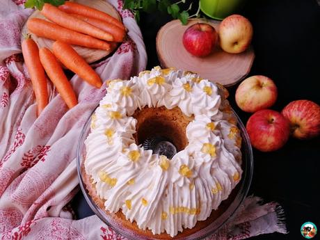 Carrot cake con manzanas