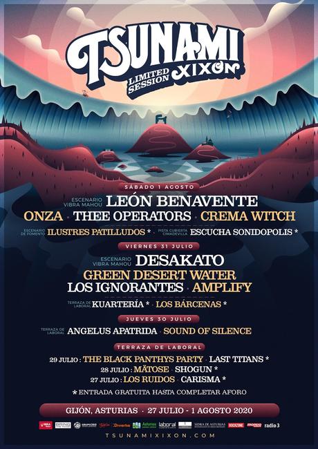 Tsunami Xixón Limited Session este verano con León Benavente, Desakato, Angelus Apatrida…
