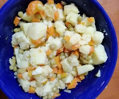 Receta de Ensalada De Papas, Zanahoria y Mayonesa