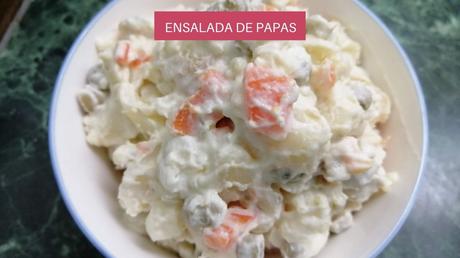 Receta de Ensalada De Papas, Zanahoria y Mayonesa