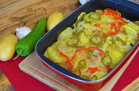 Las delicias de Mayte, patatas a lo pobre al horno, patatas a lo pobre con pimientos, Patatas a lo pobre, patatas a lo pobre receta, patatas al horno, patatas a lo pobre andaluzas, patatas a lo pobre estilo andaluz,