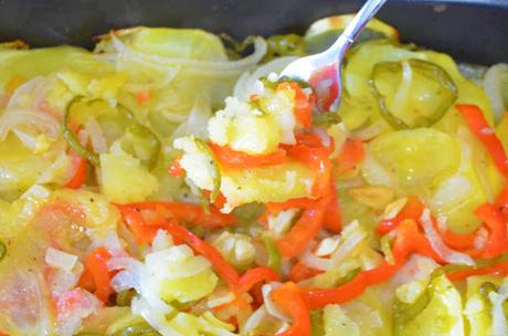 Las delicias de Mayte, patatas a lo pobre al horno, patatas a lo pobre con pimientos, Patatas a lo pobre, patatas a lo pobre receta, patatas al horno, patatas a lo pobre andaluzas, patatas a lo pobre estilo andaluz,