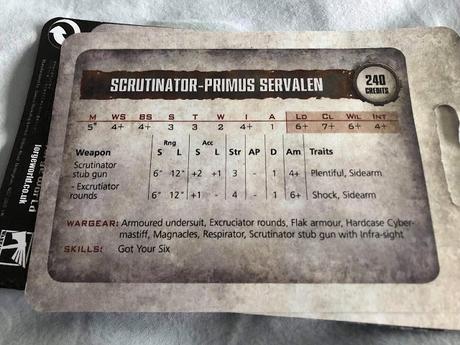 Reglas, perfiles y mas de la Scrutinator-Primus Servalen