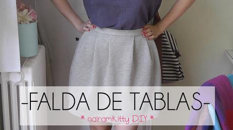 Falda De Tablas Gris Nina