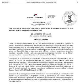 Resolucion No. 902 de 24 de septiembre de 2020