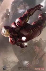 Espectacular póster de Iron Man para promocionar Los Vengadores