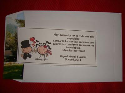 Tarjetas de agradecimiento post-boda