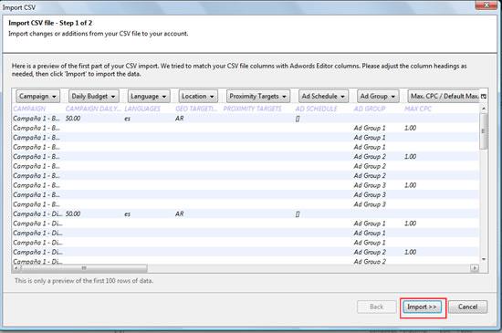 Exportar e Importar Campañas Fácilmente con Adwords Editor