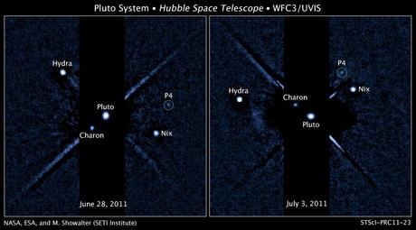 El Telescopio Hubble descubre la cuarta luna de Plutón