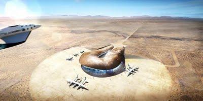 El nuevo aeropuerto espacial en Nuevo Méjico-USA  de Norman Foster
