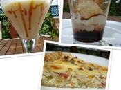 Quiche champiñones, chupito gracia batido nata