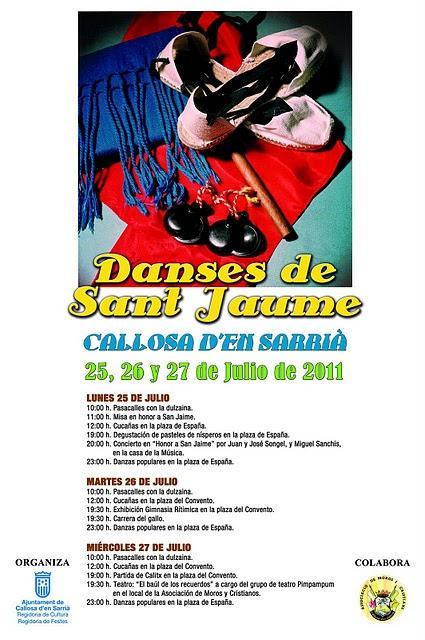 Callosa d'en Sarrià. Danses de Sant Jaume 2011 Callosa d'en Sarrià. Danses de Sant Jaume 2011