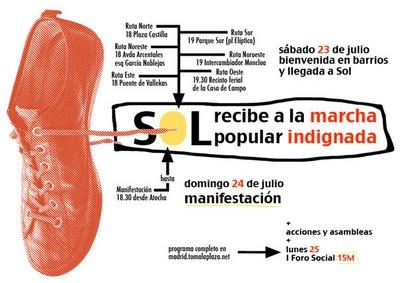 Marchas de “indignados” de toda España reconquistan Sol.